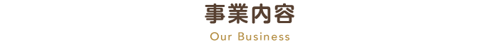 事業内容 Our Business